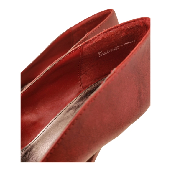 Red Peep Toe Heels - Picture 7 of 7